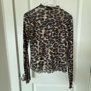 Dressed in Lala Mesh Top in Leopard Lady